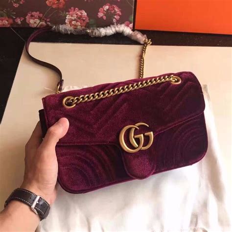 gucci burgundy velvet mini bag